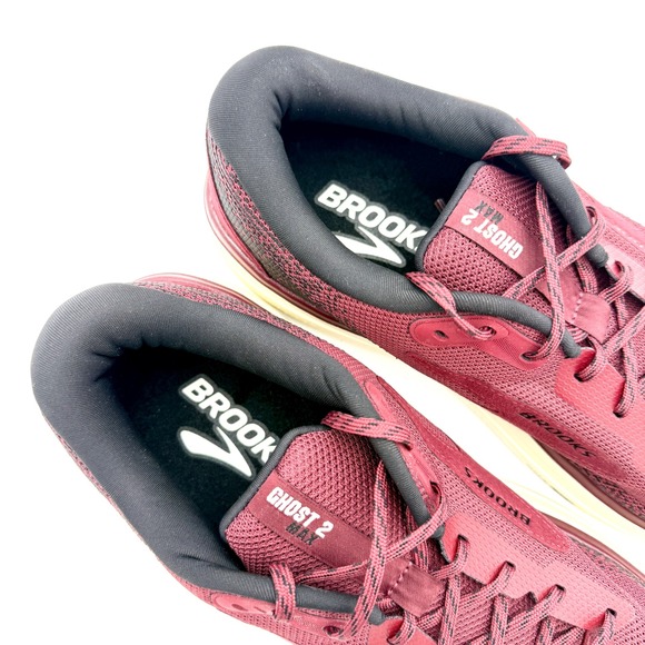 Brooks Ghost 2 Max Running Shoes Maroon‎ Red Men's Size 14 Medium Width Sneakers - Picture 4 of 7